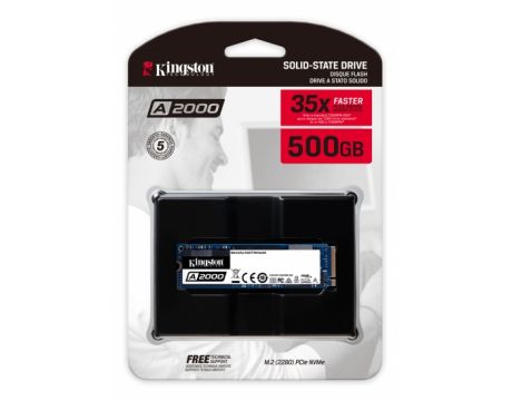500GB SSD Kingston A2000, син на супер цени