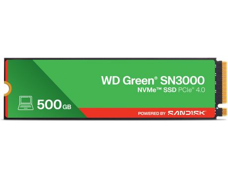 500GB SSD WD Green SN3000 Powered by SanDisk на супер цени