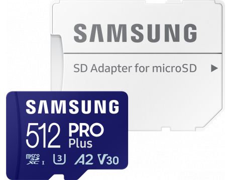 512GB microSDXC Samsung PRO Plus + SD адаптер на супер цени