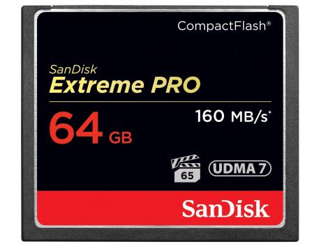 64GB CF SanDisk Extreme PRO, черен на супер цени