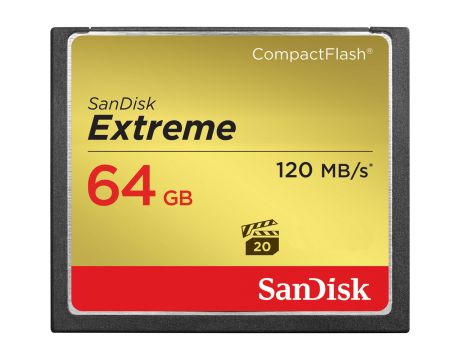 64GB CF SanDisk Extreme, Златист на супер цени