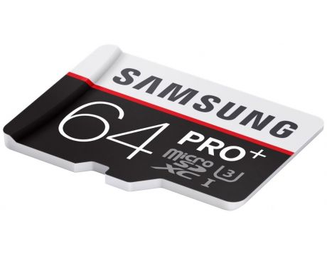 64GB microSDXC Samsung PRO+ с SD Adapter, Бял / Черен на супер цени