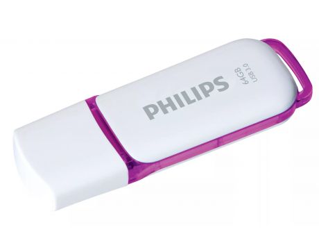 64GB Philips Snow Edition 3.0, бял/лилав на супер цени