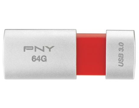 64GB PNY Wave Attache, Сребрист на супер цени