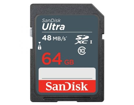64GB SDXC SanDisk Ultra Plus, Черен на супер цени
