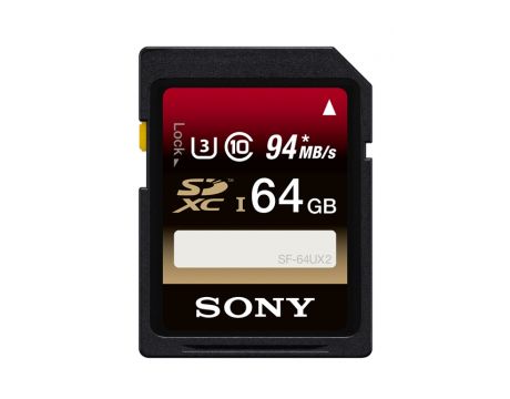 64GB SDXC Sony SF64UX2, черен на супер цени