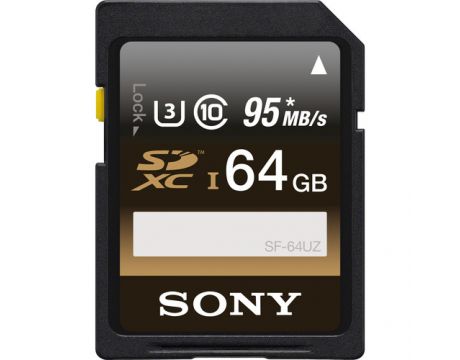 64GB SDXC Sony SF64UZ, черен на супер цени