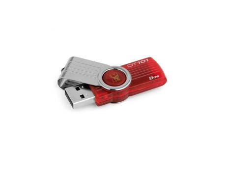 8GB Kingston DataTraveler 101 G2, червен / сив на супер цени