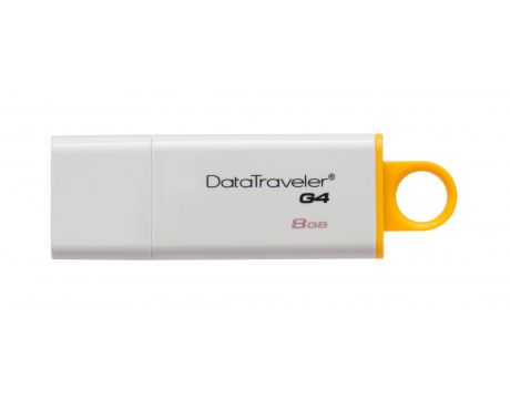 8GB Kingston DataTraveler G4, бял на супер цени
