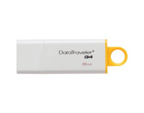 8GB Kingston DataTraveler G4, бял / жълт на супер цени