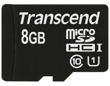 8GB microSDHC Transcend, черен на супер цени