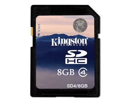 8GB SDHC Kingston, Черен на супер цени