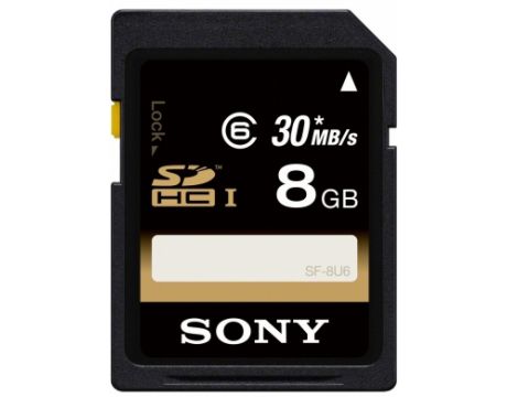 8GB SDHC Sony SF8U, черен на супер цени