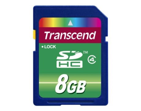 8GB SDHC Transcend TS8GSDHC4, син на супер цени