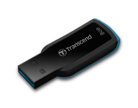 8GB Transcend JetFlash 360, черен/син на супер цени