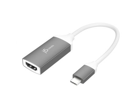 j5create JCA153G USB Type C към HDMI, сив/бял на супер цени