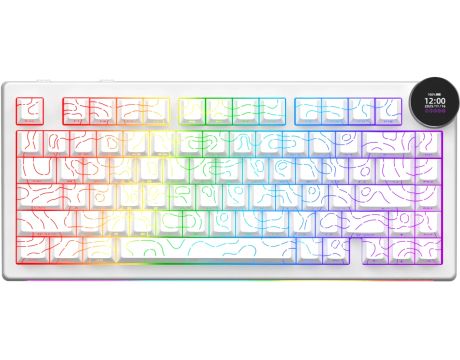 Ajazz AK820 V2 PRO, бял на супер цени