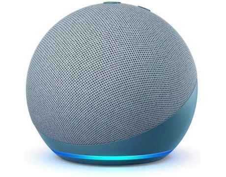 Amazon Echo Dot 4, син на супер цени