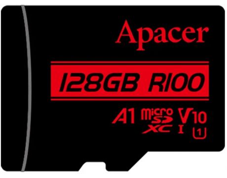128GB microSDXC Apacer R100 и SD адаптер, черен на супер цени