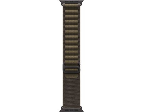Apple Alpine Loop за Apple Watch 49 мм, S, Dark Olive/Black Titanium Finish на супер цени