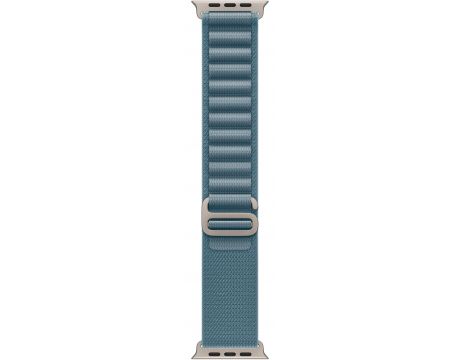 Apple Alpine Loop за Apple Watch 49 мм, S, Light Blue/Natural Titanium Finish на супер цени
