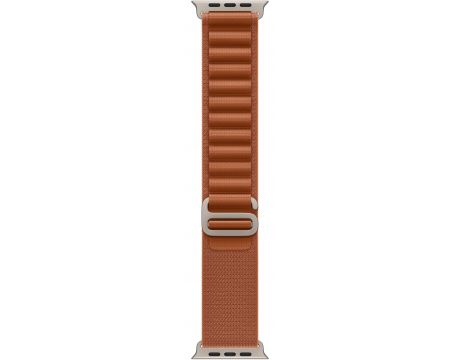 Apple Alpine Loop за Apple Watch 49 мм, L, Terra Cotta/Natural Titanium Finish на супер цени