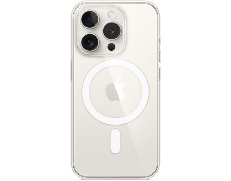 Apple Clear MagSafe за Apple iPhone 15 Pro Max, прозрачен на супер цени