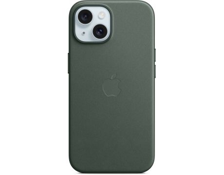 Apple FineWoven MagSafe за Apple iPhone 15, Evergreen на супер цени