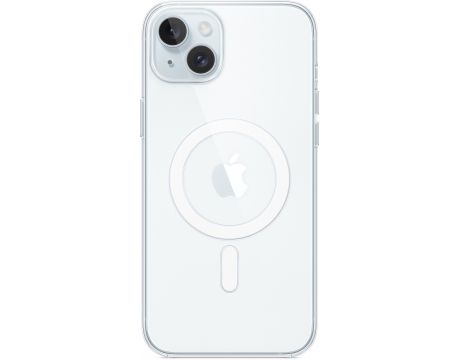 Apple Silicone Clear MagSafe за Apple iPhone 15, прозрачен на супер цени