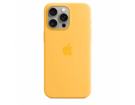 Apple Silicone MagSafe за Apple iPhone 15 Pro Max, жълт на супер цени
