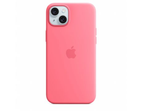 Apple Silicone MagSafe за Apple iPhone 15, розов на супер цени