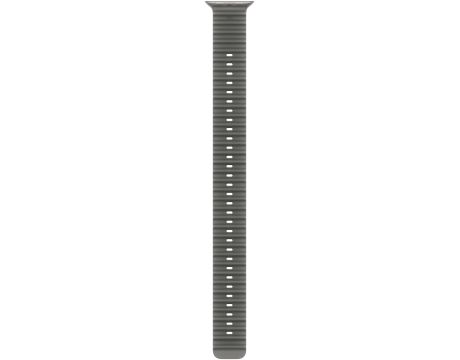 Apple Ocean Band Extension за Apple Watch 49 мм, Translucent Black/Black на супер цени