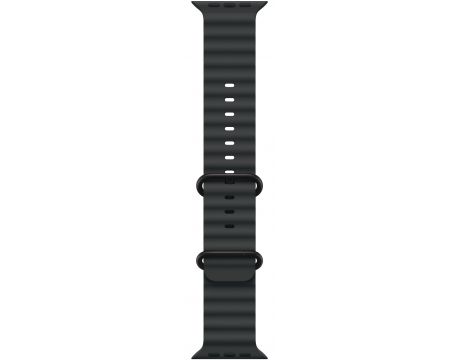 Apple Ocean Band за Apple Watch 49 мм, Black/Black Titanium Finish на супер цени