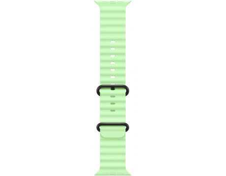 Apple Ocean Band за Apple Watch 49 мм, Neon Green/Black Titanium Finish на супер цени