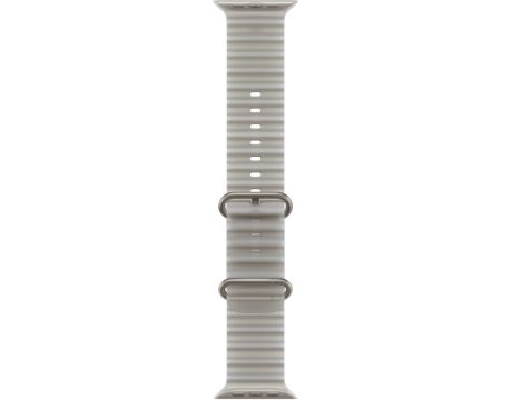 Apple Ocean Band за Apple Watch 49 мм, Translucent Grey/Natural на супер цени
