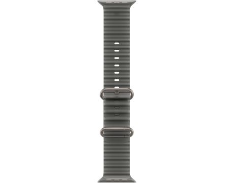 Apple Ocean Band за Apple Watch 49 мм, Translucent Black/Natural на супер цени