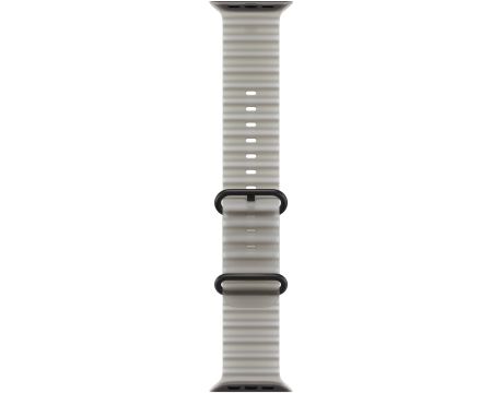 Apple Ocean Band за Apple Watch 49 мм, Translucent Grey/Black Titanium Finish на супер цени