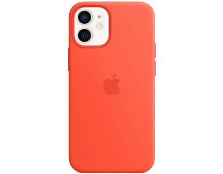 Apple Silicone MagSafe за Apple iPhone 12 mini, оранжев на супер цени