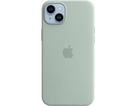 Apple Silicone MagSafe за Apple iPhone 14 Plus, светлозелен на супер цени