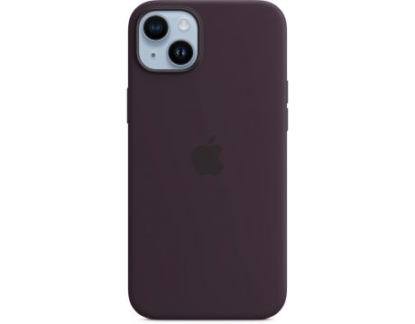Apple Silicone MagSafe за Apple iPhone 14 Plus, тъмнолилав на супер цени