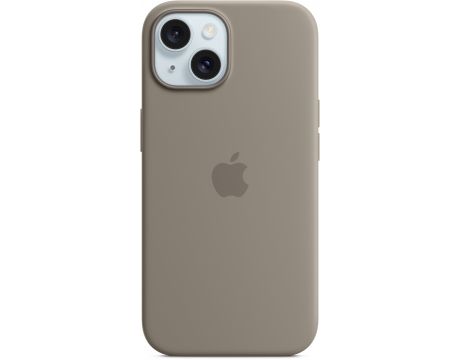 Apple Silicone MagSafe за Apple iPhone 15, Clay на супер цени