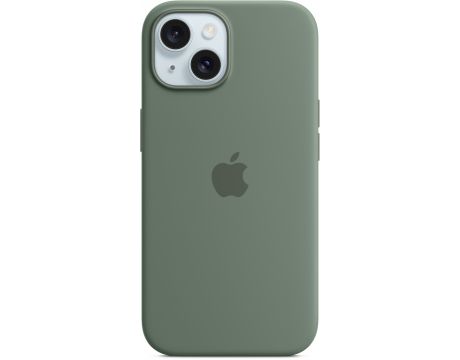 Apple Silicone MagSafe за Apple iPhone 15, Cypress на супер цени
