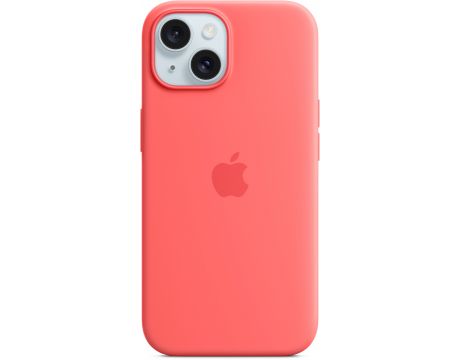 Apple Silicone MagSafe за Apple iPhone 15, Guava на супер цени