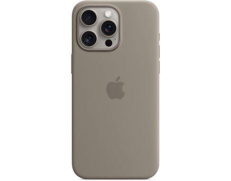 Apple Silicone MagSafe за Apple iPhone 15 Pro Max, Clay на супер цени