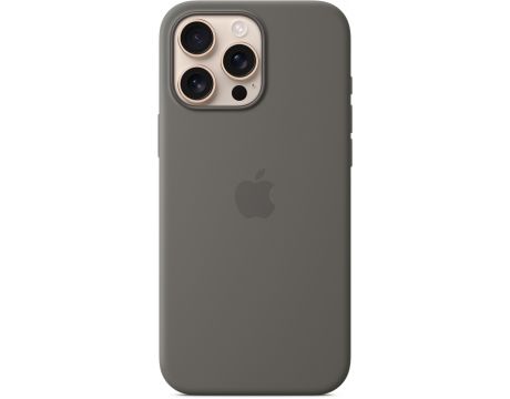 Apple Silicone MagSafe за Apple iPhone 16 Pro Max, Stone Gray на супер цени