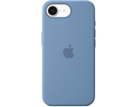Apple Silicone за Apple iPhone 16e, Winter Blue на супер цени