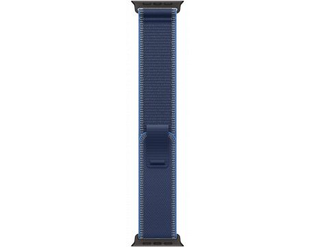 Apple Trail Loop за Apple Watch 49 мм, M/L, Blue/Bright Blue/Black Titanium Finish на супер цени
