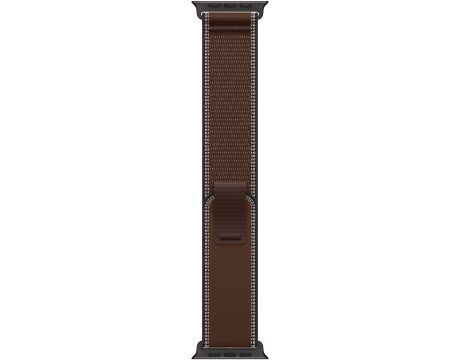 Apple Trail Loop за Apple Watch 49 мм, S/M, Dark Umber/Black Titanium Finish на супер цени