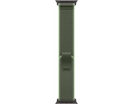 Apple Trail Loop за Apple Watch 49 мм, S/M, Green/Neon/Black Titanium Finish на супер цени