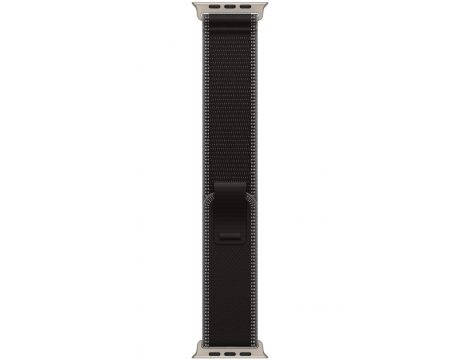 Apple Trail Loop за Apple Watch 49 мм, M/L, Black/Charcoal/Natural Titanium Finish на супер цени
